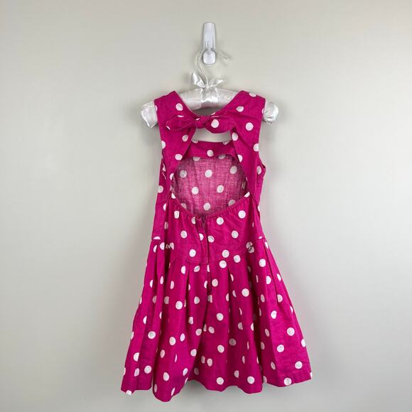 Vintage Amy Too! Pink Polka Dot Party Dress 4T - Picture 5 of 8